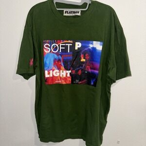 Playboy By Pucsun Green Short Sleeve T‎ Shirt Size L